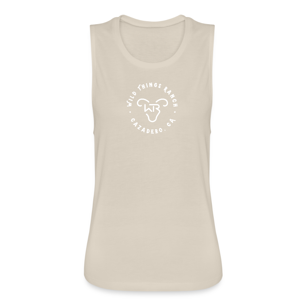Women's Flowy Muscle Tank by Bella - dust