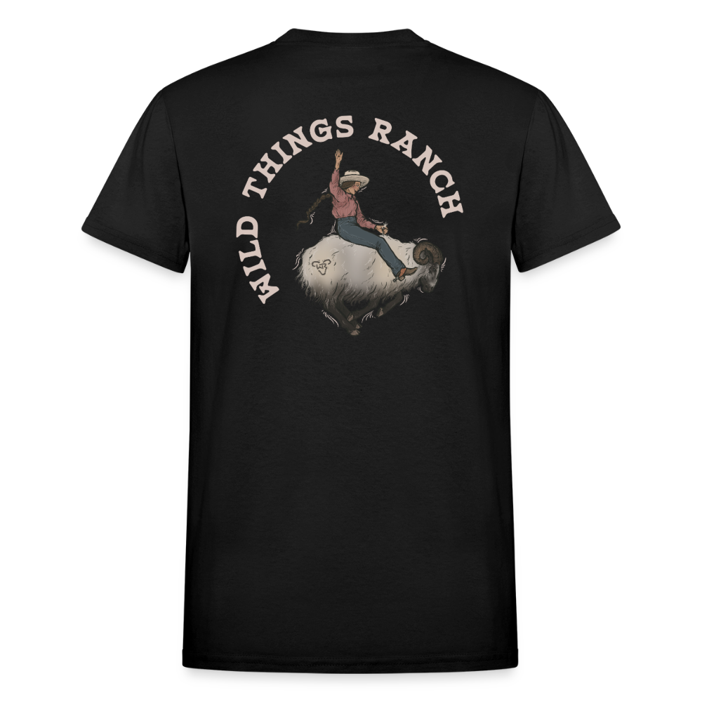 Ram Rider Ranch Gildan Ultra Cotton Adult T-Shirt - black