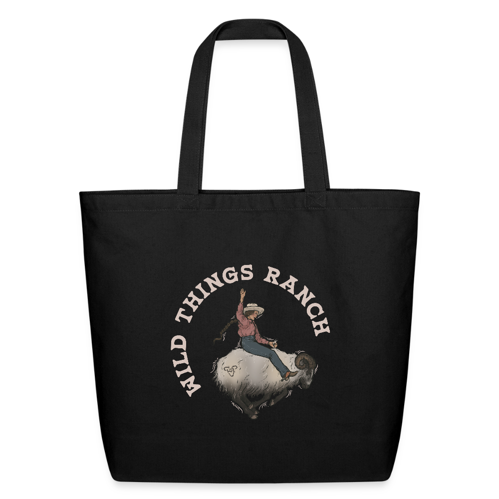 Ram Rodeo Eco-Friendly Cotton Tote - black