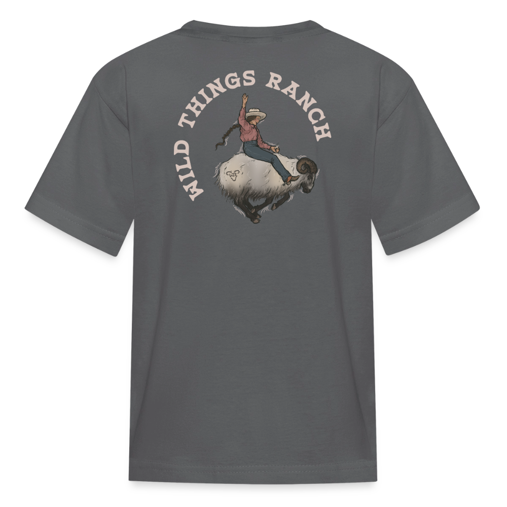 Kids'Ranch Rodeo Ram T-Shirt - charcoal