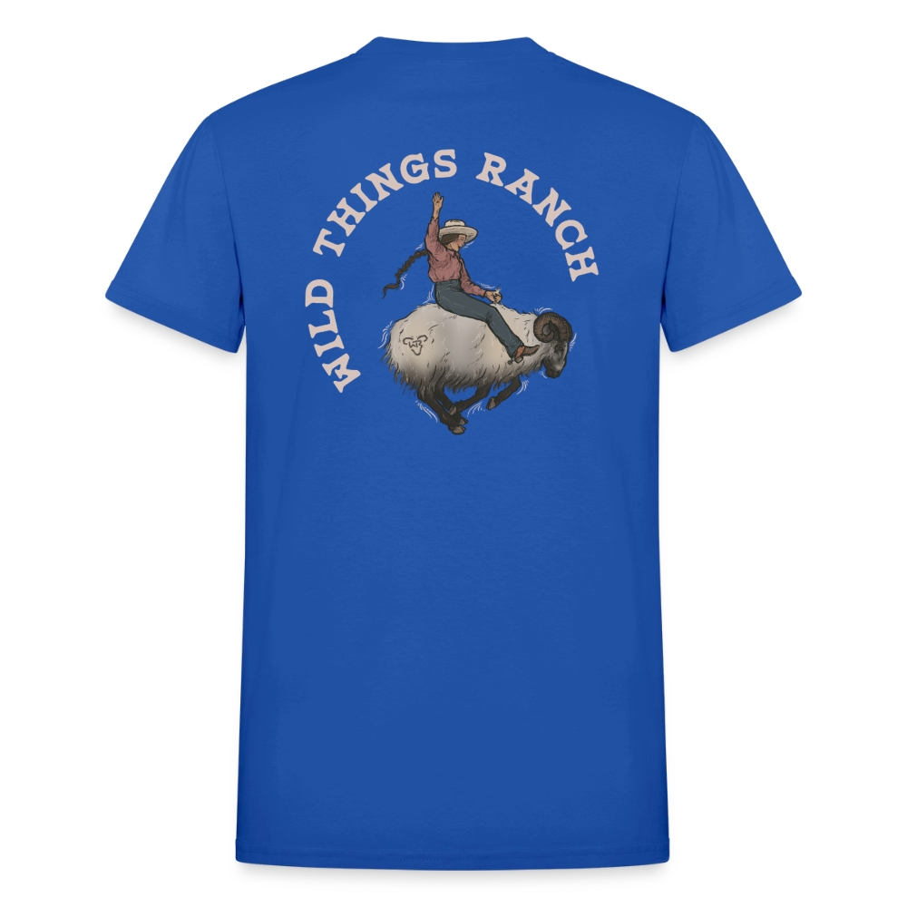 Ram Rider Ranch Gildan Ultra Cotton Adult T-Shirt - royal blue