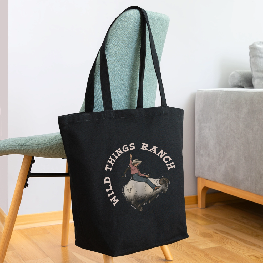 Ram Rodeo Eco-Friendly Cotton Tote - black