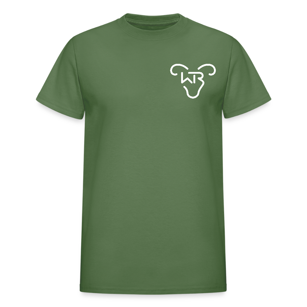 Ram Rider Ranch Gildan Ultra Cotton Adult T-Shirt - military green