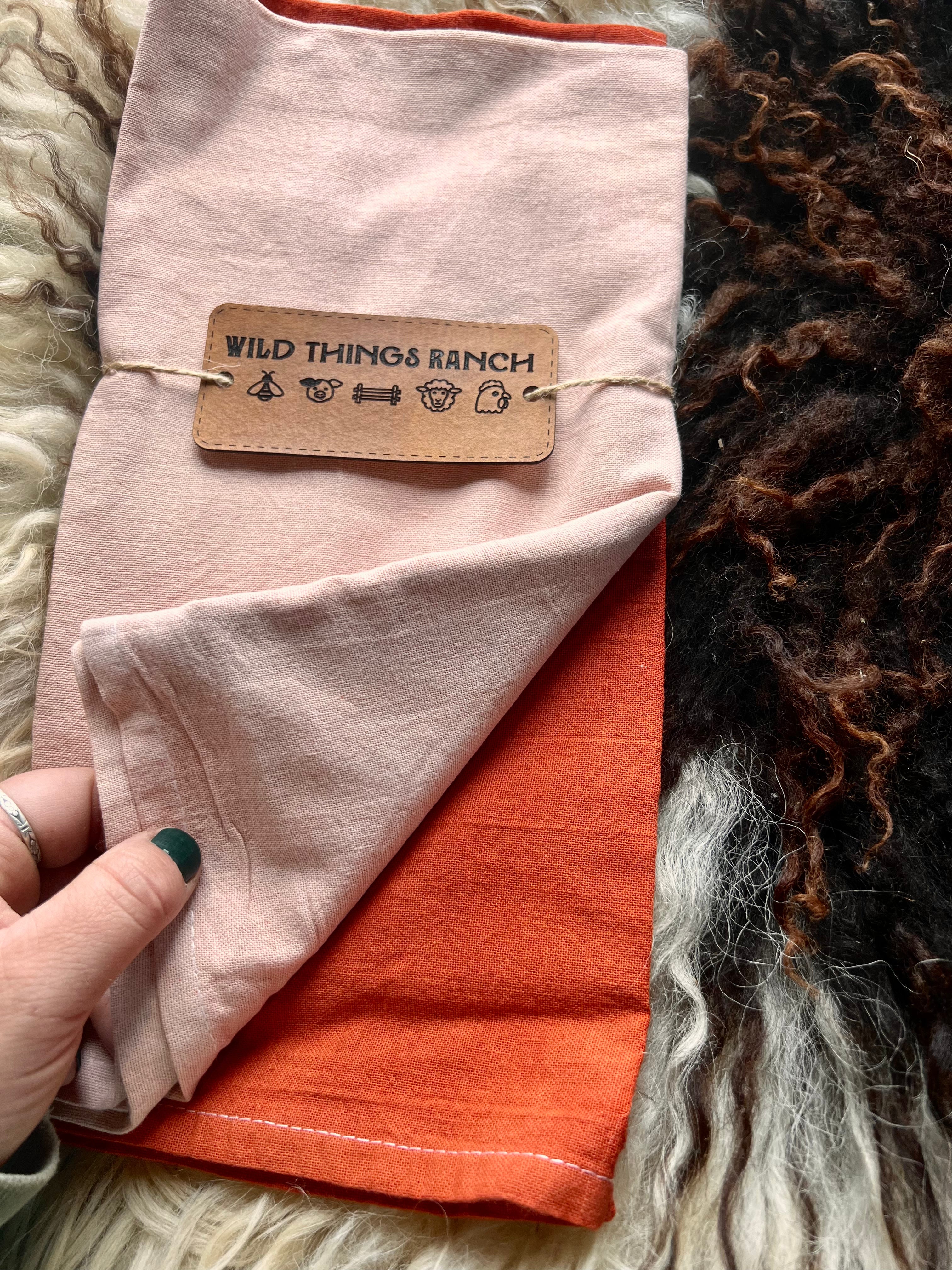 100% Cotton Dyed Tea Towels